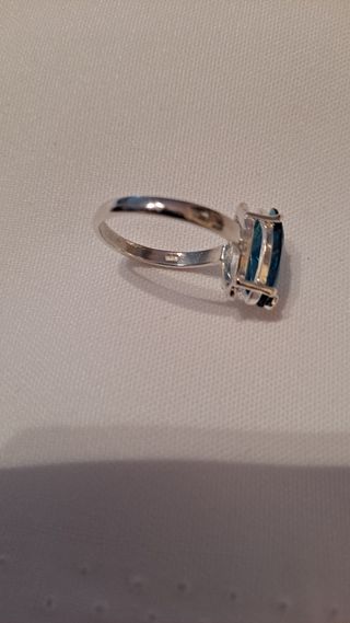 Anillo Plata 1 Ley,925 Cristal Austriaco