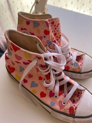 Converse All Star altas corazones
