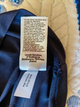 Camiseta Lacoste negra 