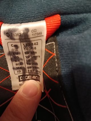 Chaqueta niño roja-verde 