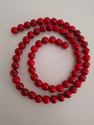 Filo Perline Rosse 6mm