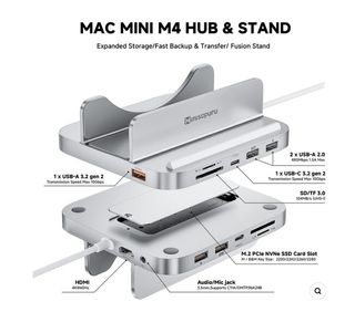 Minisopuru iExpandMate: Hub + Dock Mac Mini
