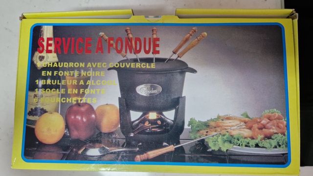 Juego fondue hierro fundido