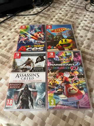Juegos Nintendo Switch - 4 juegos