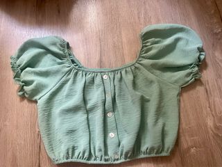 Top niña verde