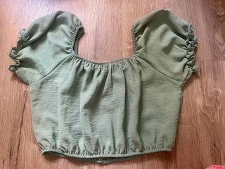 Top niña verde
