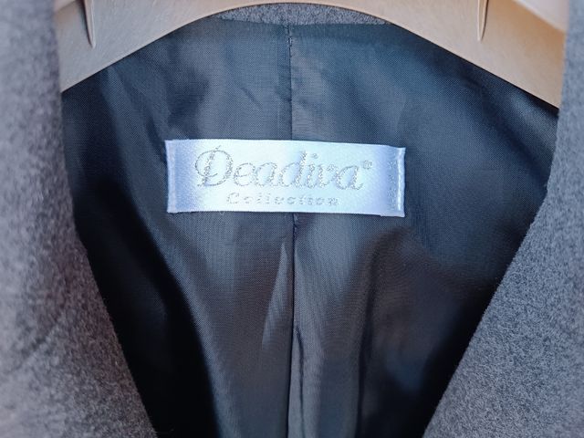 Cappotto lungo grigio donna