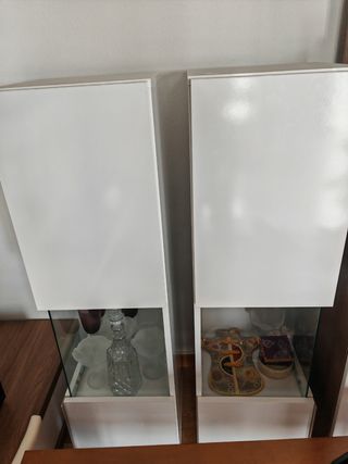 2 Vitrinas Blancas - Muebles Salón