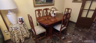 Comedor madera maciza 6 sillas