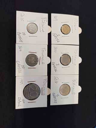 6 Monedas Polacas - Colección