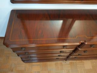 Cómoda de madera, 8 cajones