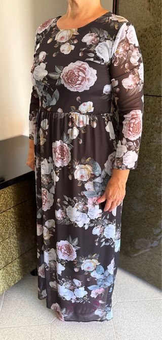 Maidoma Vestito lungo manica a tre quarti floreale