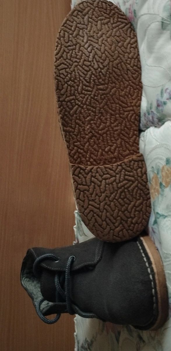 Botas ante forradas. Gris, talla 39. "Carapijas"