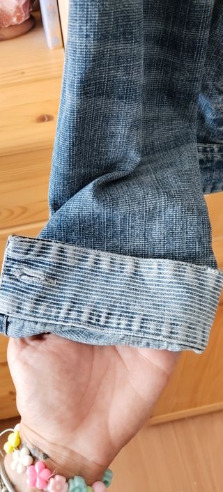 Cazadora vaquera Bershka M azul