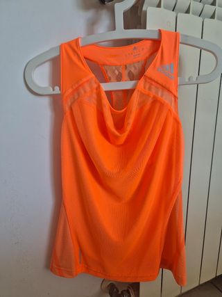 Canotta Adidas fitness arancione