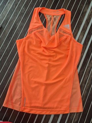Canotta Adidas fitness arancione