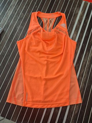Canotta Adidas fitness arancione