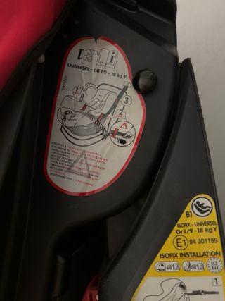 Silla coche Bebéconfort Iseos isofix roja