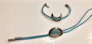 Pulsera y collar plata | azul