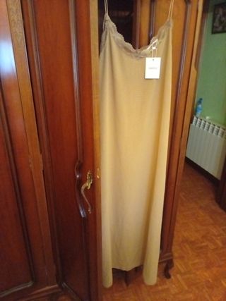 Vestido lencero camel viral tik tok