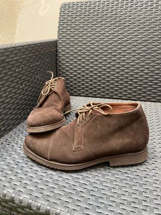 Zapatos de ante marrón