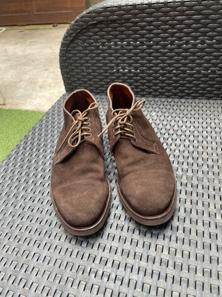 Zapatos de ante marrón