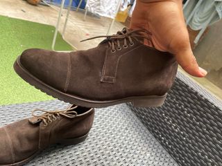 Zapatos de ante marrón