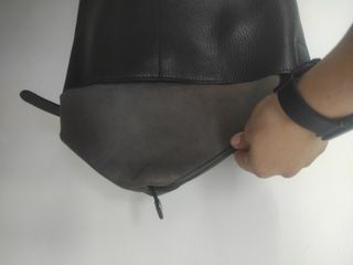 Bolso negro hombro - Piel