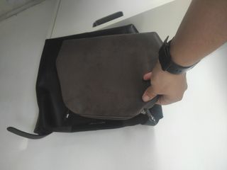 Bolso negro hombro - Piel