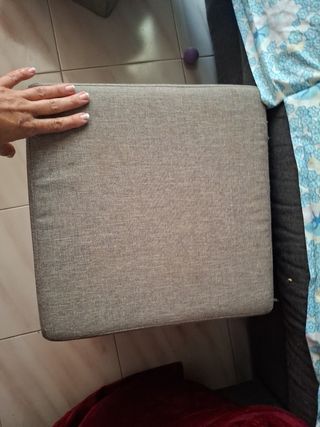 Puf baúl almacenaje marrón