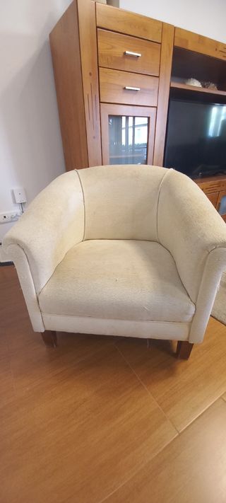 2 Sillones individuales beige