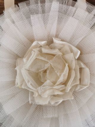 Bolso vintage  comunión o boda en tul y raso 