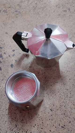 Cafetera italiana de aluminio