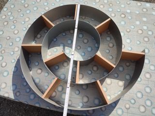 Scaffale a spirale metallo-legno