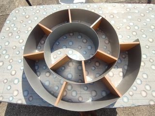 Scaffale a spirale metallo-legno