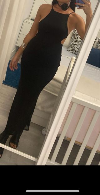 Vestido negro Maxi