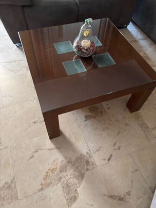 Mesa centro madera marrón
