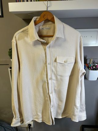 Sobrecamisa beige Zara - Hombre