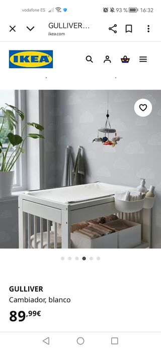 Cambiador Gulliver blanco IKEA