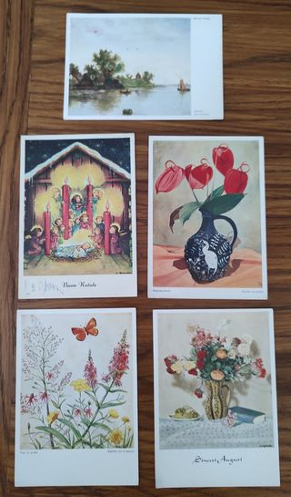 5 Cartoline vintage 