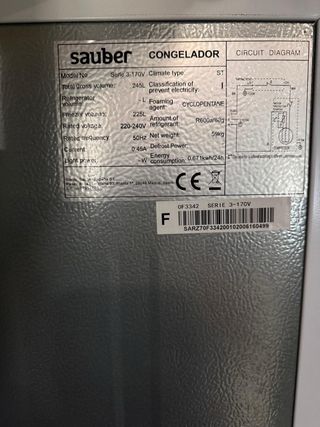 Congelador Sauber - 245L