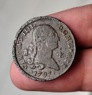 Moneda 4 Maravedís 1797 Carlos IV.