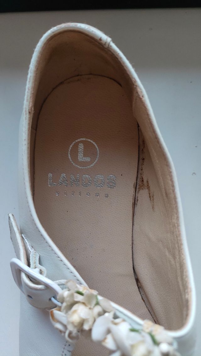 Zapatos niña Landos, blancos