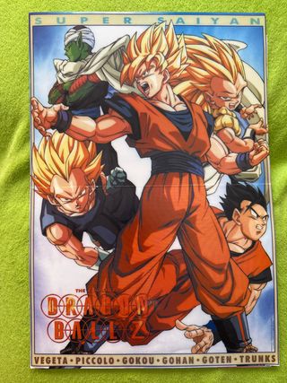 Poster Dragon Ball Z Super Saiyan Anime