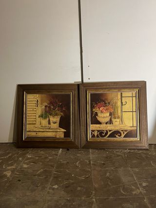 2 Cuadros Decorativos - Flores