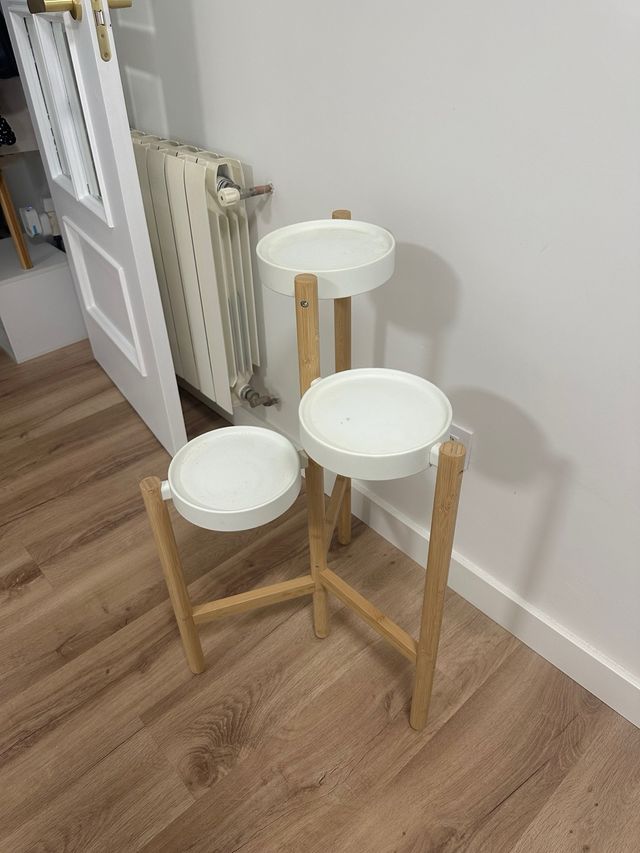Ikea plantador de 3 camadas de madeira branca