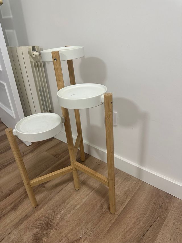 Ikea plantador de 3 camadas de madeira branca