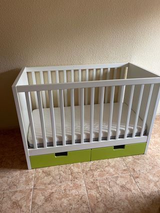 Cuna Ikea + colchón + cajones
