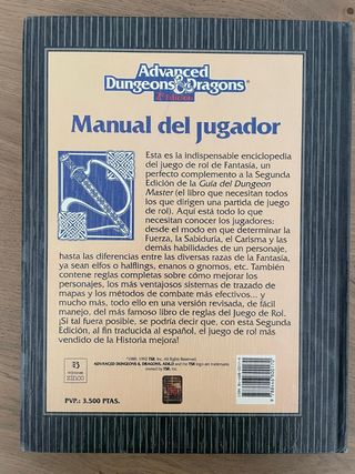 Manual Jugador AD&D 2ª Edición