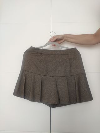 Falda pantalón Stradivarius marrón